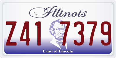 IL license plate Z417379