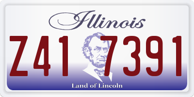 IL license plate Z417391