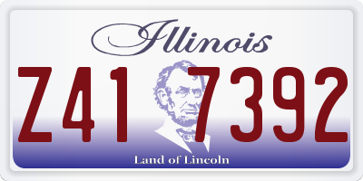 IL license plate Z417392