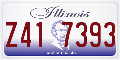 IL license plate Z417393
