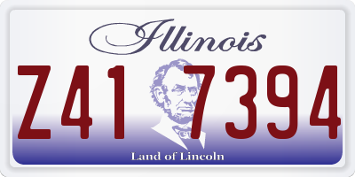 IL license plate Z417394