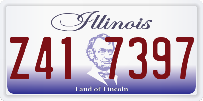 IL license plate Z417397