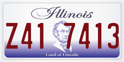 IL license plate Z417413