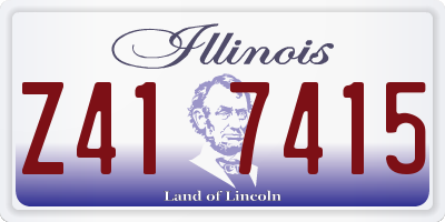 IL license plate Z417415