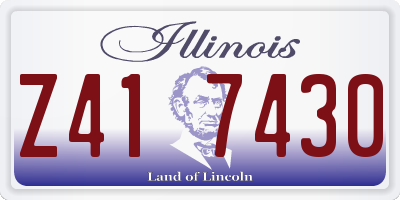 IL license plate Z417430