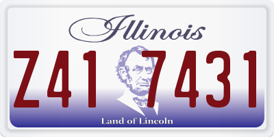 IL license plate Z417431