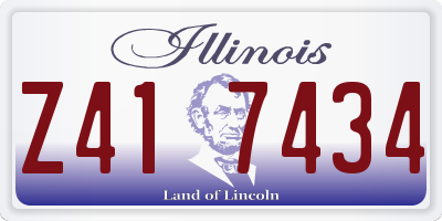 IL license plate Z417434