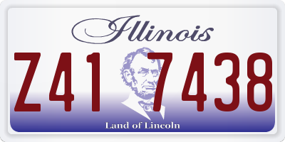 IL license plate Z417438