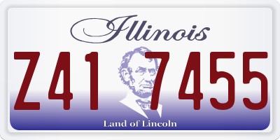 IL license plate Z417455