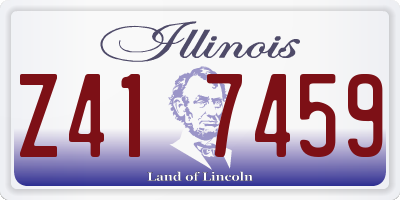 IL license plate Z417459
