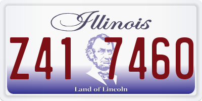 IL license plate Z417460