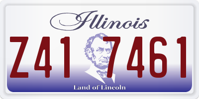 IL license plate Z417461