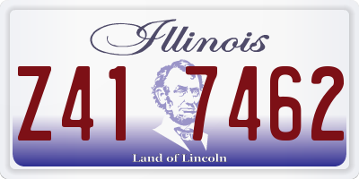 IL license plate Z417462