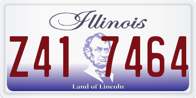 IL license plate Z417464
