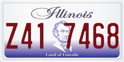 IL license plate Z417468