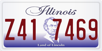 IL license plate Z417469