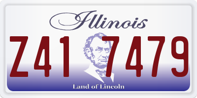 IL license plate Z417479