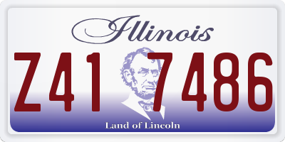 IL license plate Z417486