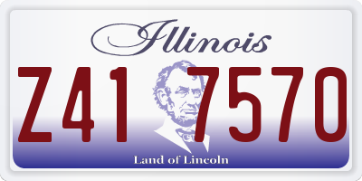 IL license plate Z417570