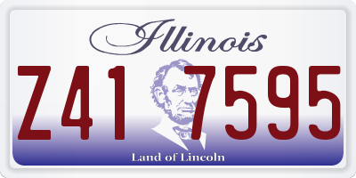 IL license plate Z417595