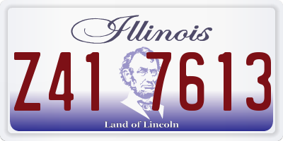 IL license plate Z417613