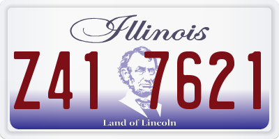 IL license plate Z417621