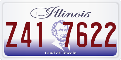 IL license plate Z417622