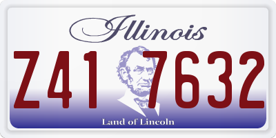 IL license plate Z417632