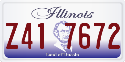 IL license plate Z417672