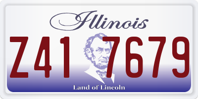 IL license plate Z417679