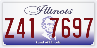 IL license plate Z417697