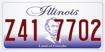 IL license plate Z417702