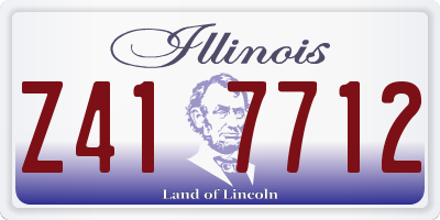 IL license plate Z417712