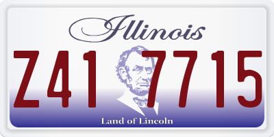 IL license plate Z417715