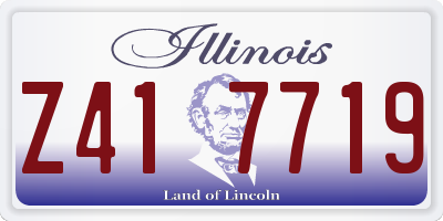 IL license plate Z417719