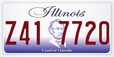 IL license plate Z417720