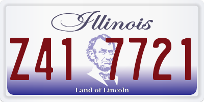 IL license plate Z417721