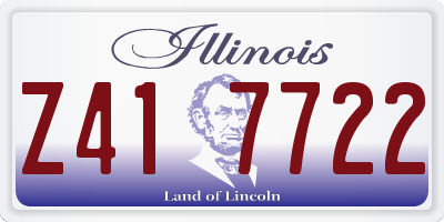 IL license plate Z417722