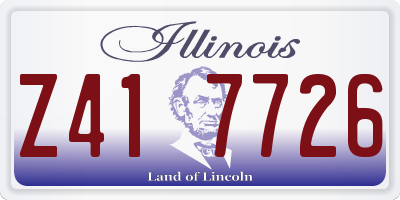 IL license plate Z417726