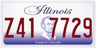 IL license plate Z417729