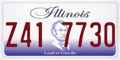 IL license plate Z417730