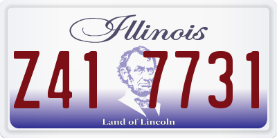 IL license plate Z417731
