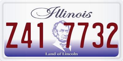 IL license plate Z417732