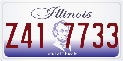 IL license plate Z417733