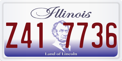 IL license plate Z417736