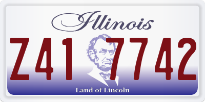 IL license plate Z417742