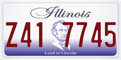 IL license plate Z417745
