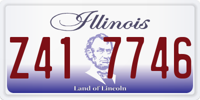 IL license plate Z417746