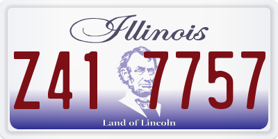 IL license plate Z417757