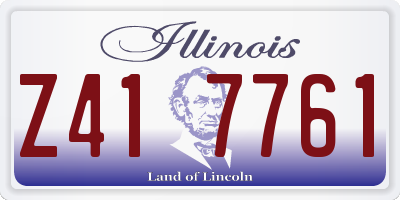 IL license plate Z417761